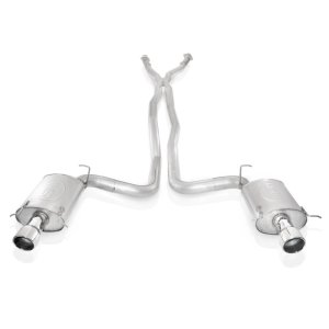 Cadillac CTS Performance Exhaust - Stainless Works - Cat Back, X-Pipe, Chambered Mufflers, 4in Tips - `04-`07